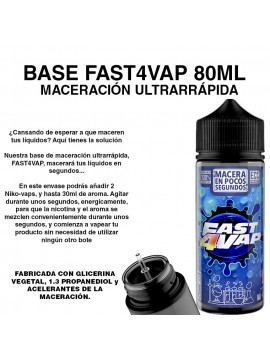 Fast4vap base 50VG/50PG maceración rápida
